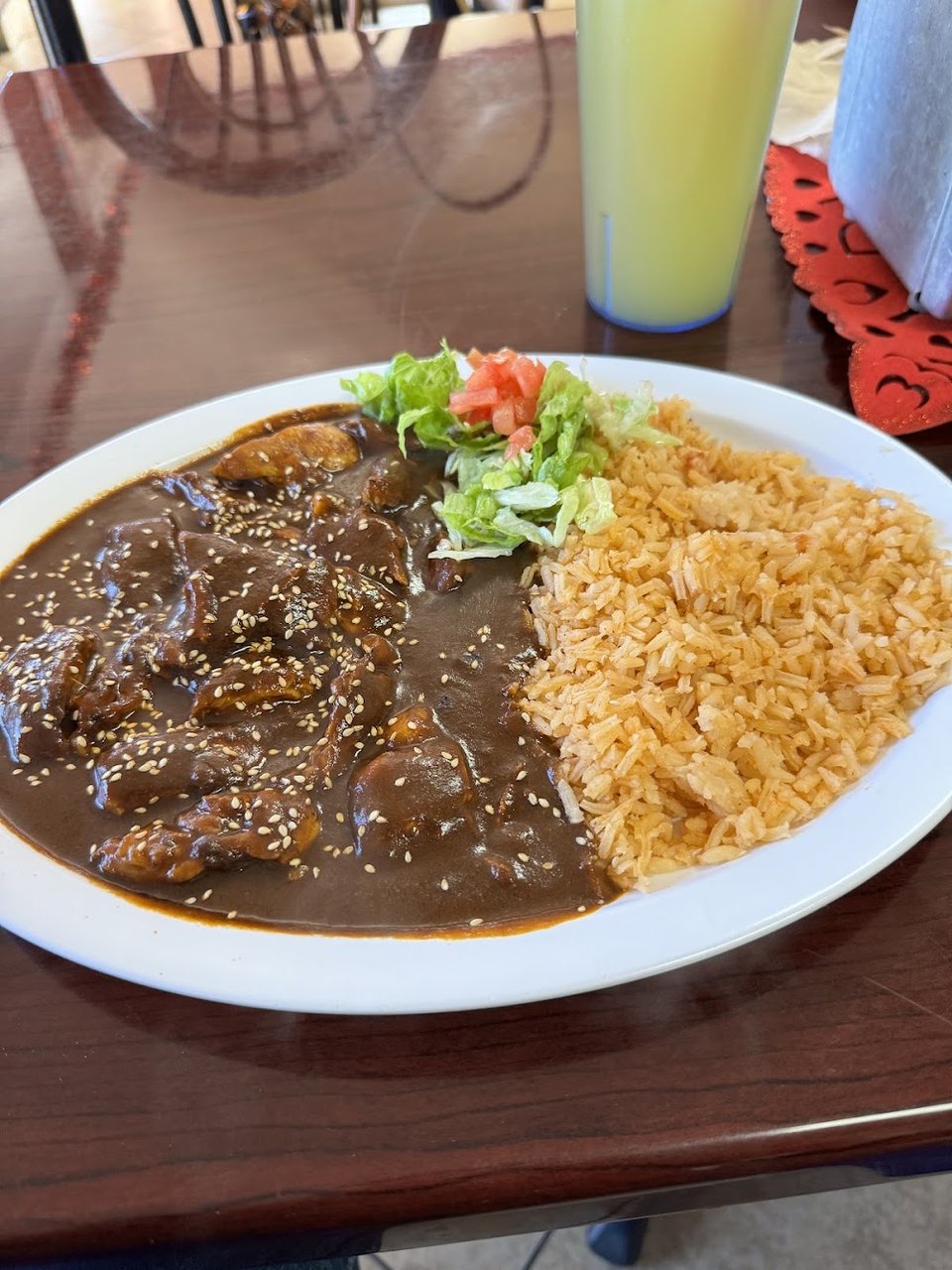 Close-up of a Mexican restaurant menu board.